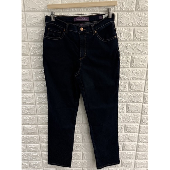 GLORIA VANDERBILT WOMENS JEANS SIZE 6 AMANDA‎ SKINNY DARK WASH - Picture 1 of 9